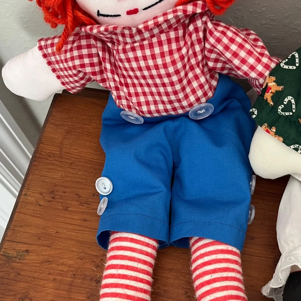 Raggedy Ann and Andy VTG Home made  Classic Pair - - Picture 4 of 7